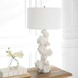 Lighting Remnant White Marble Table Lamp 
