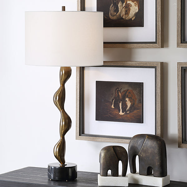 Lighting Remolino Bronze Table Lamp 