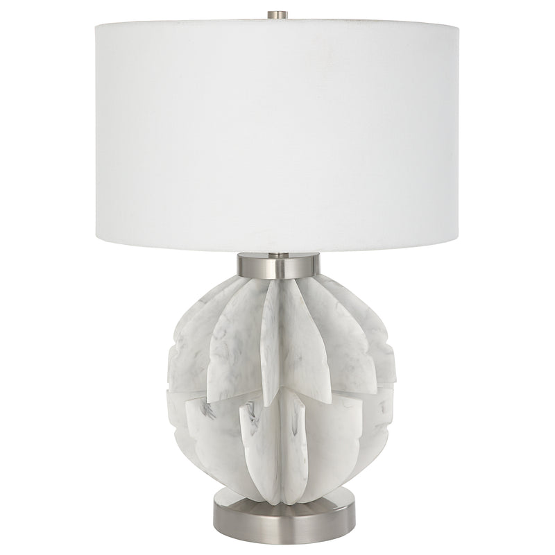 Lighting Repetition White Marble Table Lamp 
