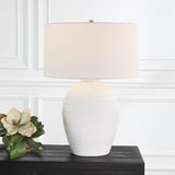 Lighting Reyna Chalk White Table Lamp 