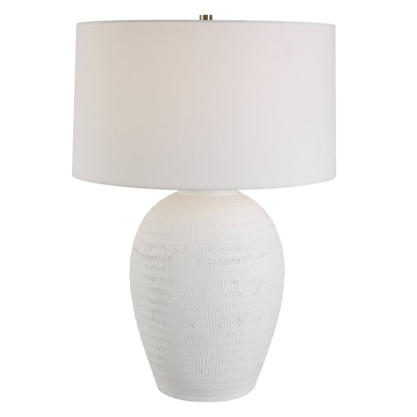 Lighting Reyna Chalk White Table Lamp 