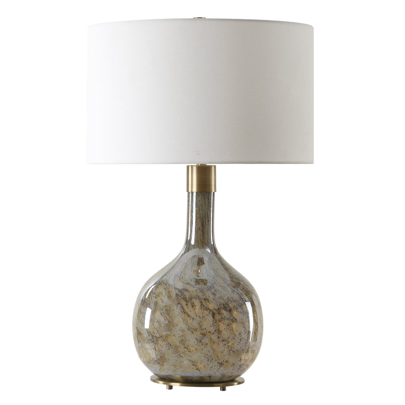 Lighting Rhine Brown Glass Table Lamp 