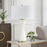 Lighting Ridgeline Matte White Table Lamp 