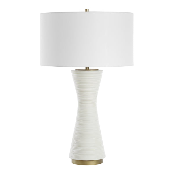 Lighting Ridgeline Matte White Table Lamp 