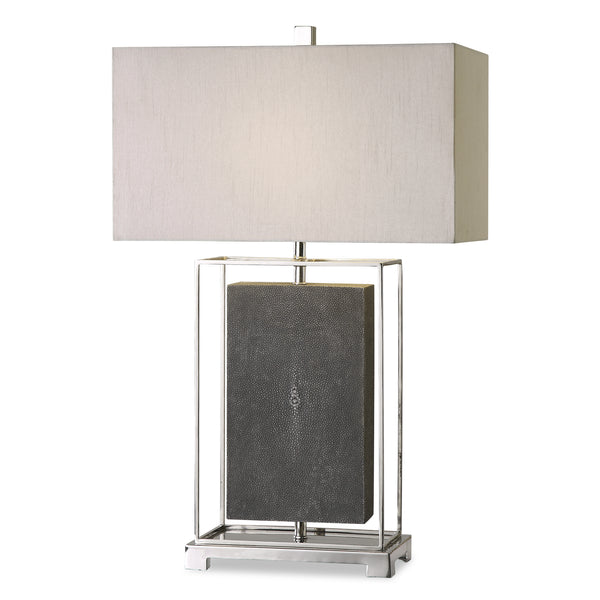Lighting Sakana Gray Textured Table Lamp 