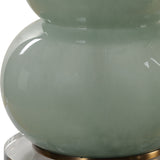 Lighting Sanctuary Green Gray Table Lamp 