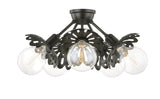 Lighting - Semi Flush Alyssa 5 Light Semi Flush // Old Bronze 