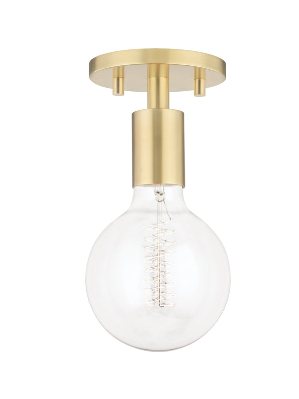 Lighting - Semi Flush Ava 1 Light Semi Flush // Aged Brass 