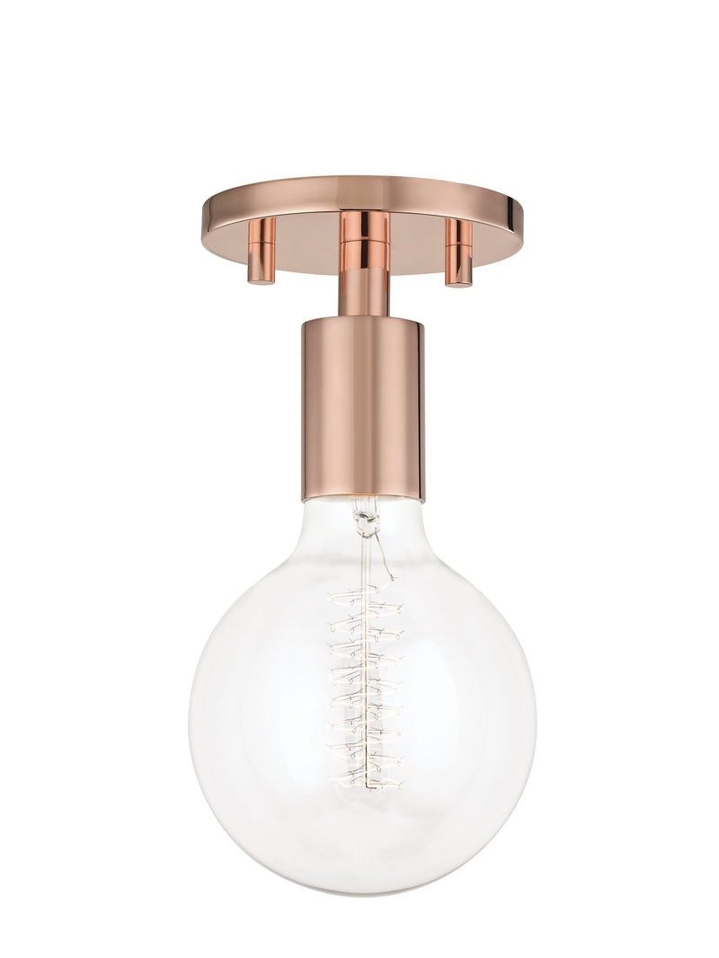 Lighting - Semi Flush Ava 1 Light Semi Flush // Polished Copper 