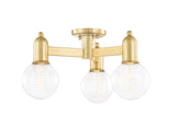 Lighting - Semi Flush Bryce 3 Light Semi Flush // Aged Brass 