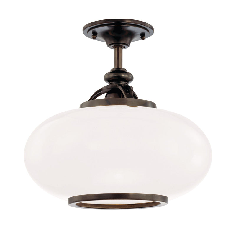 Lighting - Semi Flush Canton 1 Light Semi Flush // Old Bronze // Large 