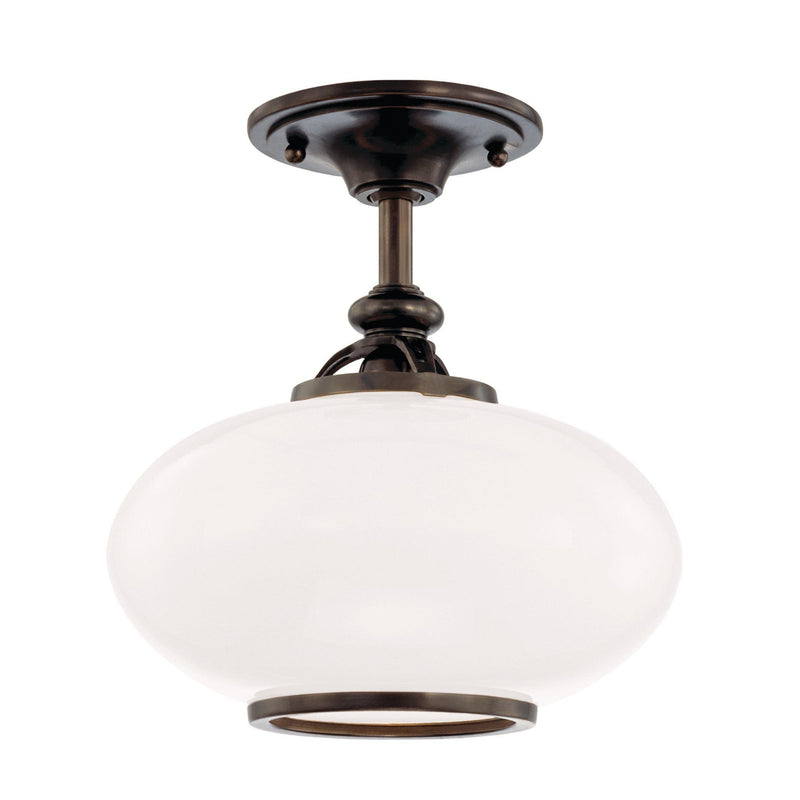 Lighting - Semi Flush Canton 1 Light Semi Flush // Old Bronze // Medium 