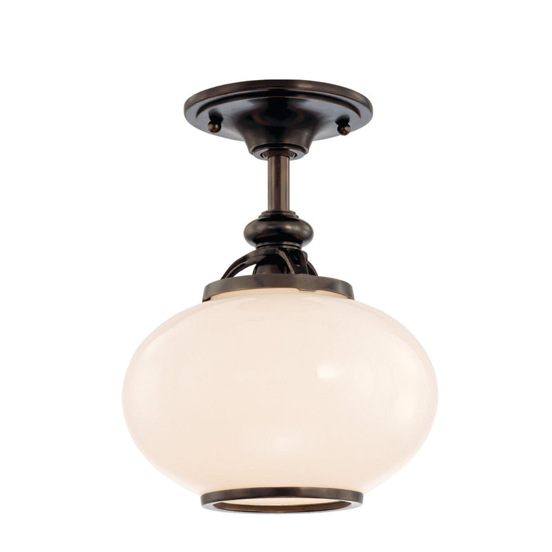 Lighting - Semi Flush Canton 1 Light Semi Flush // Old Bronze // Small 