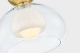 Lighting - Semi Flush Cortney 1 Light Semi Flush // Aged Brass 