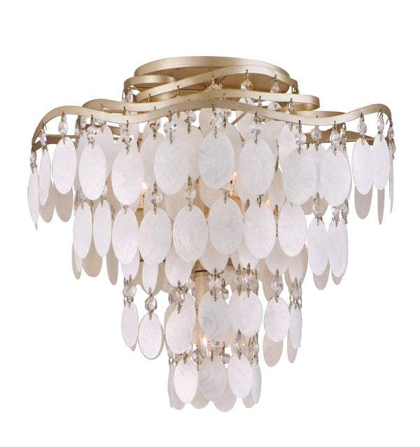 Lighting - Semi Flush Dolce 4lt Semi Flush // Champagne Leaf 