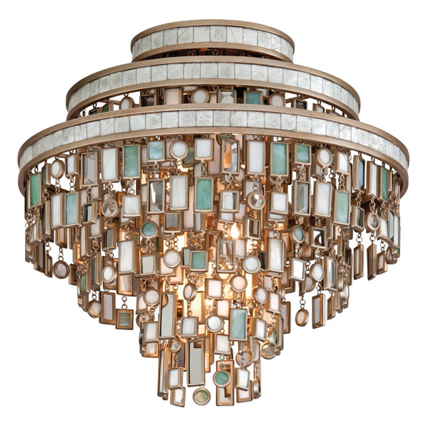 Lighting - Semi Flush Dolcetti 3lt Semi Flush // Dolcetti Silver 