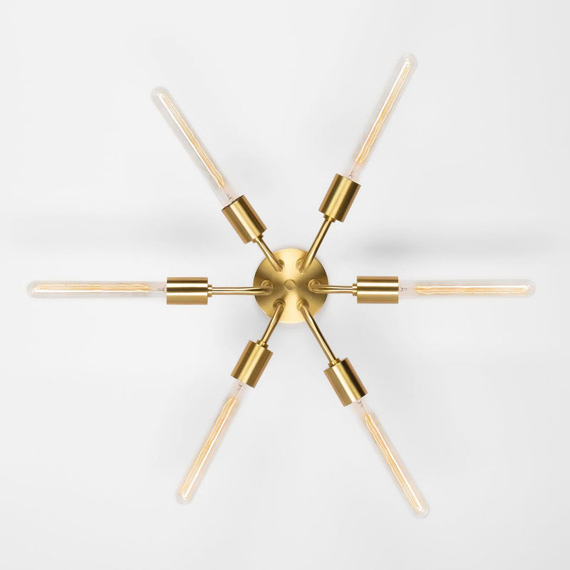 Lighting - Semi Flush Donny 6 Light Semi Flush // Aged Brass 