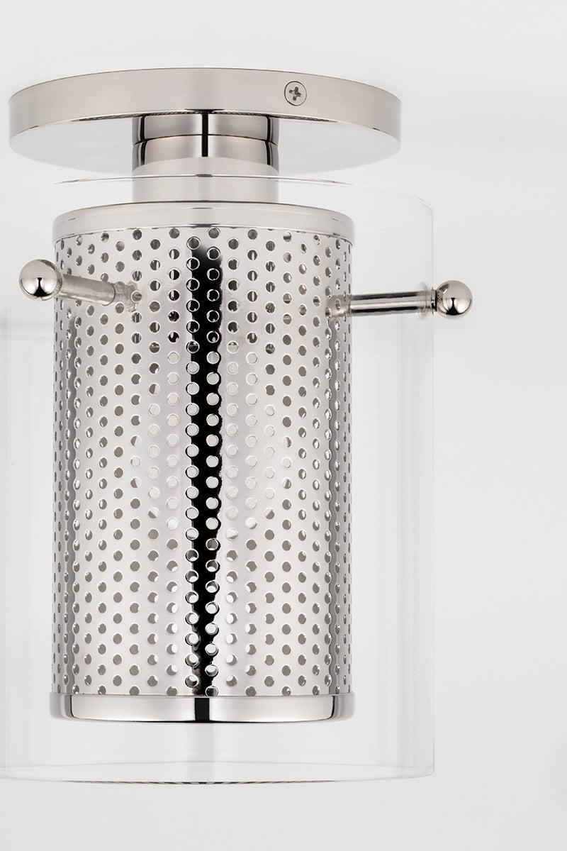 Lighting - Semi Flush Elanor 1 Light Semi Flush // Polished Nickel 