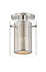 Lighting - Semi Flush Elanor 1 Light Semi Flush // Polished Nickel 