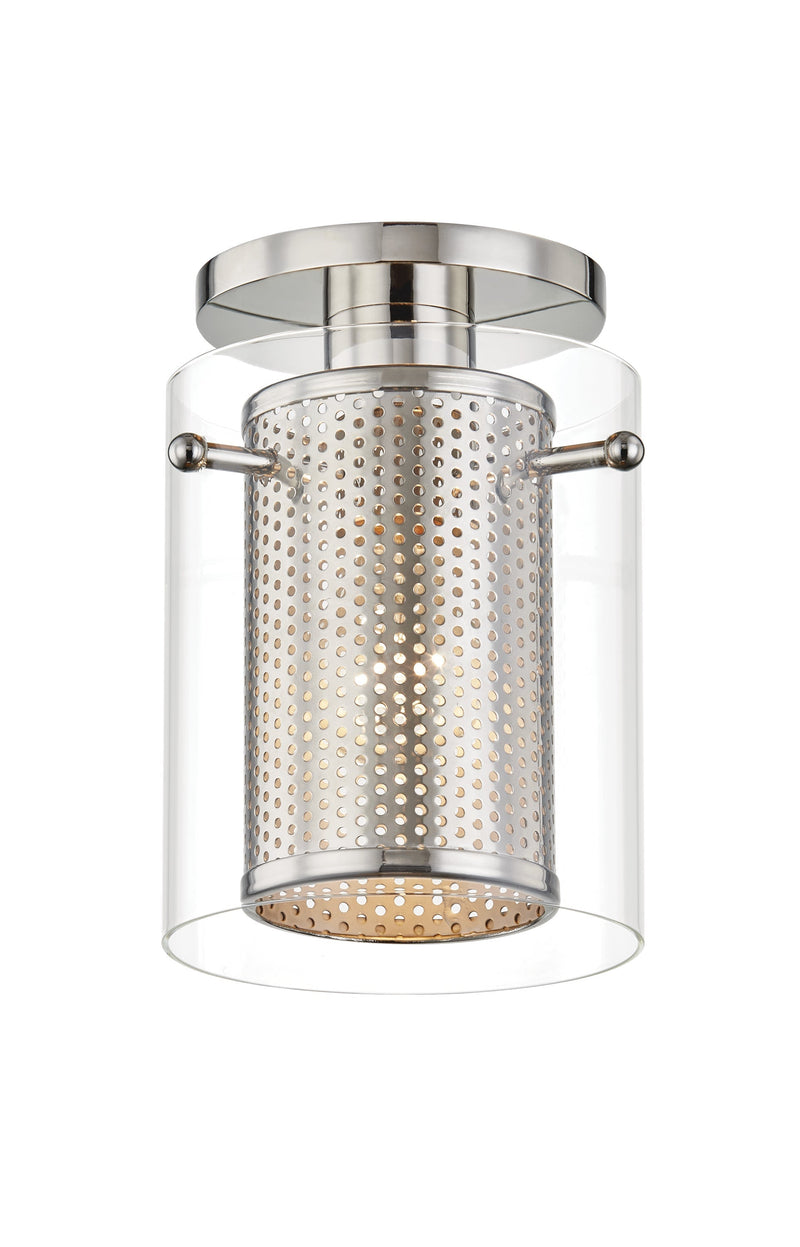 Lighting - Semi Flush Elanor 1 Light Semi Flush // Polished Nickel 