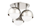 Lighting - Semi Flush Foster 3 Light Semi Flush // Polished Nickel 