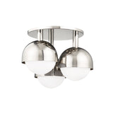 Lighting - Semi Flush Foster 3 Light Semi Flush // Polished Nickel 