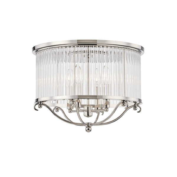 Lighting - Semi Flush Glass No.1 4 Light Semi Flush // Polished Nickel 