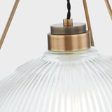 Lighting - Semi Flush Glint 1 Light Semi Flush Mount // Patina Brass // Large 