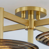 Lighting - Semi Flush Griston 5 Light Semi Flush // Aged Brass 