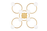 Lighting - Semi Flush Hope 8 Light Semi Flush // Gold Leaf 