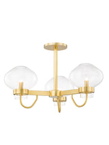 Lighting - Semi Flush Korey 3 Light Semi Flush // Aged Brass 