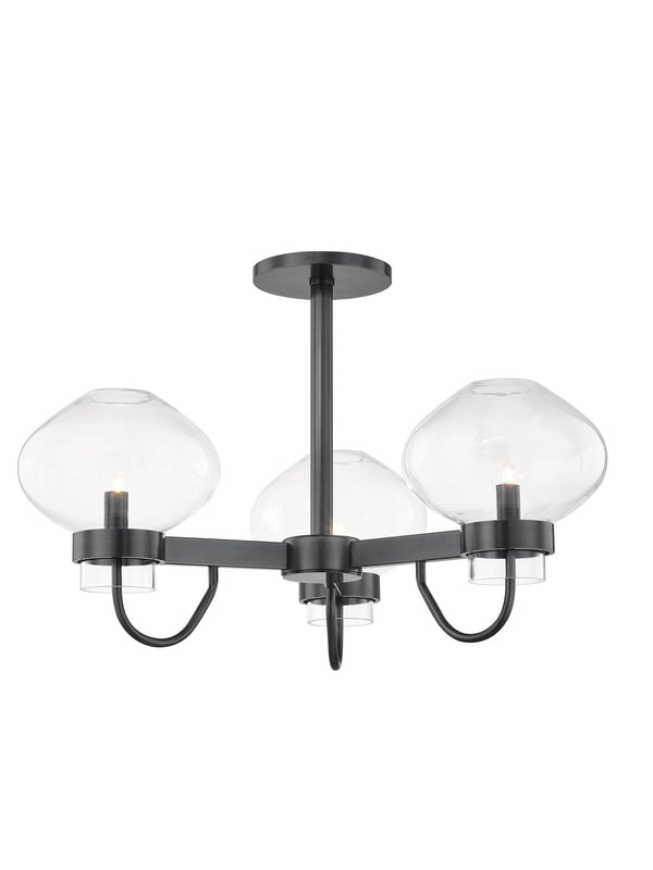 Lighting - Semi Flush Korey 3 Light Semi Flush // Old Bronze 