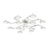 Lighting - Semi Flush Meander 13 Light Semi Flush // Polished Nickel 