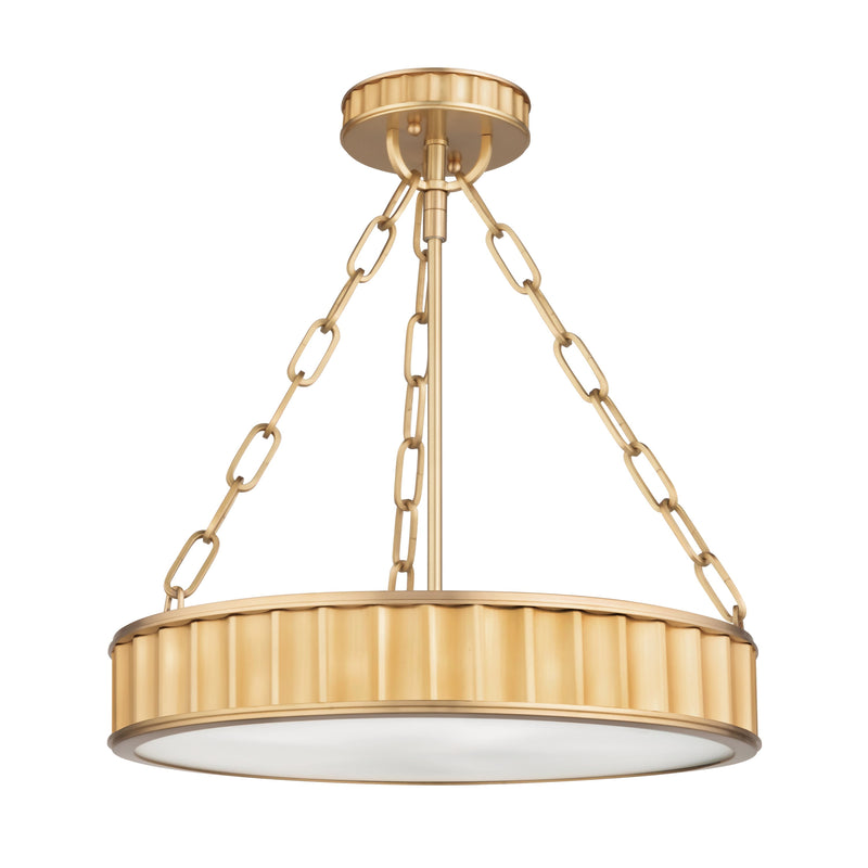 Lighting - Semi Flush Middlebury 3 Light Semi Flush // Aged Brass // Small 