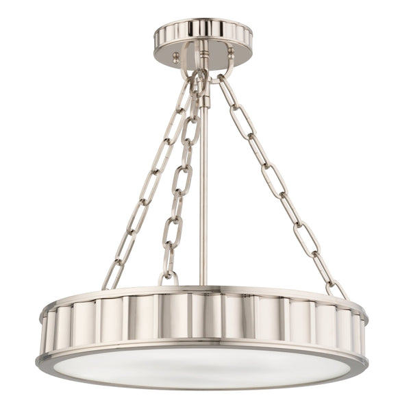 Lighting - Semi Flush Middlebury 3 Light Semi Flush // Polished Nickel // Small 