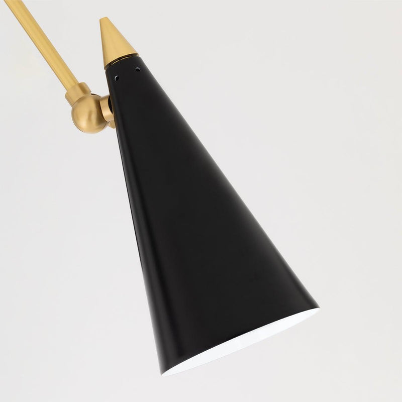 Lighting - Semi Flush Moxie 3 Light Semi Flush // Aged Brass & Black 