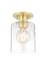 Lighting - Semi Flush Neko 1 Light Semi Flush // Aged Brass 