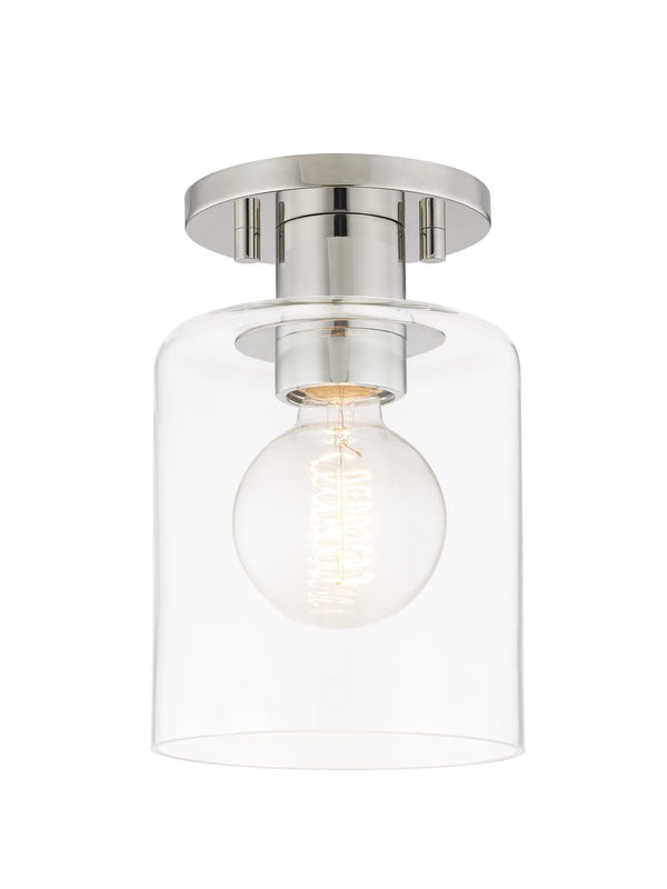 Lighting - Semi Flush Neko 1 Light Semi Flush // Polished Nickel 