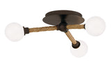 Lighting - Semi Flush Nomad 3lt Semi Flush // Classic Bronze 