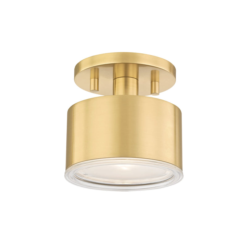 Lighting - Semi Flush Nora 1 Light Semi Flush // Aged Brass 