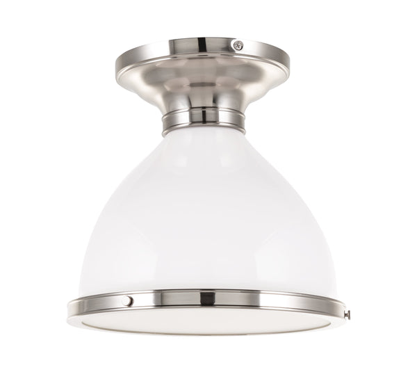 Lighting - Semi Flush Randolph 1 Light Semi Flush // Satin Nickel 