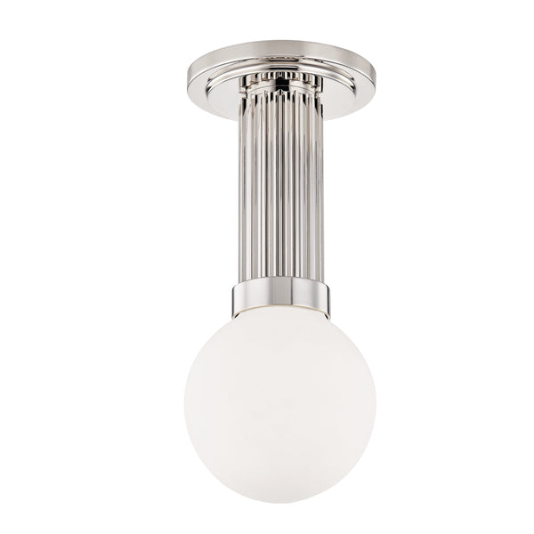 Lighting - Semi Flush Reade 1 Light Semi Flush // Polished Nickel 