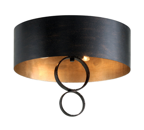 Lighting - Semi Flush Rivington 4lt Semi Flush // Charred Copper 