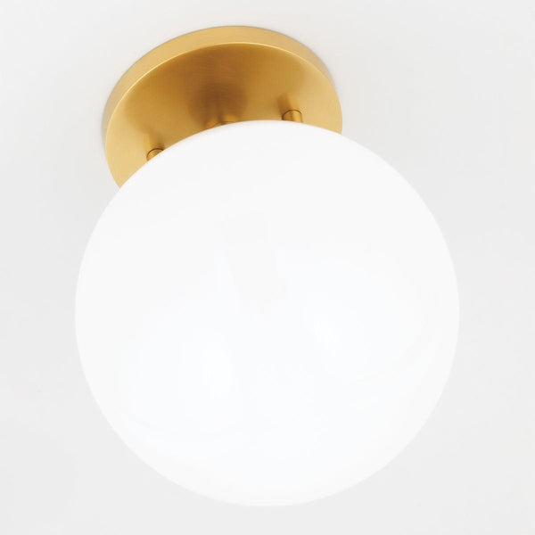 Lighting - Semi Flush Stella 1 Light Semi Flush // Aged Brass 