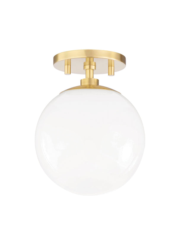 Lighting - Semi Flush Stella 1 Light Semi Flush // Aged Brass 