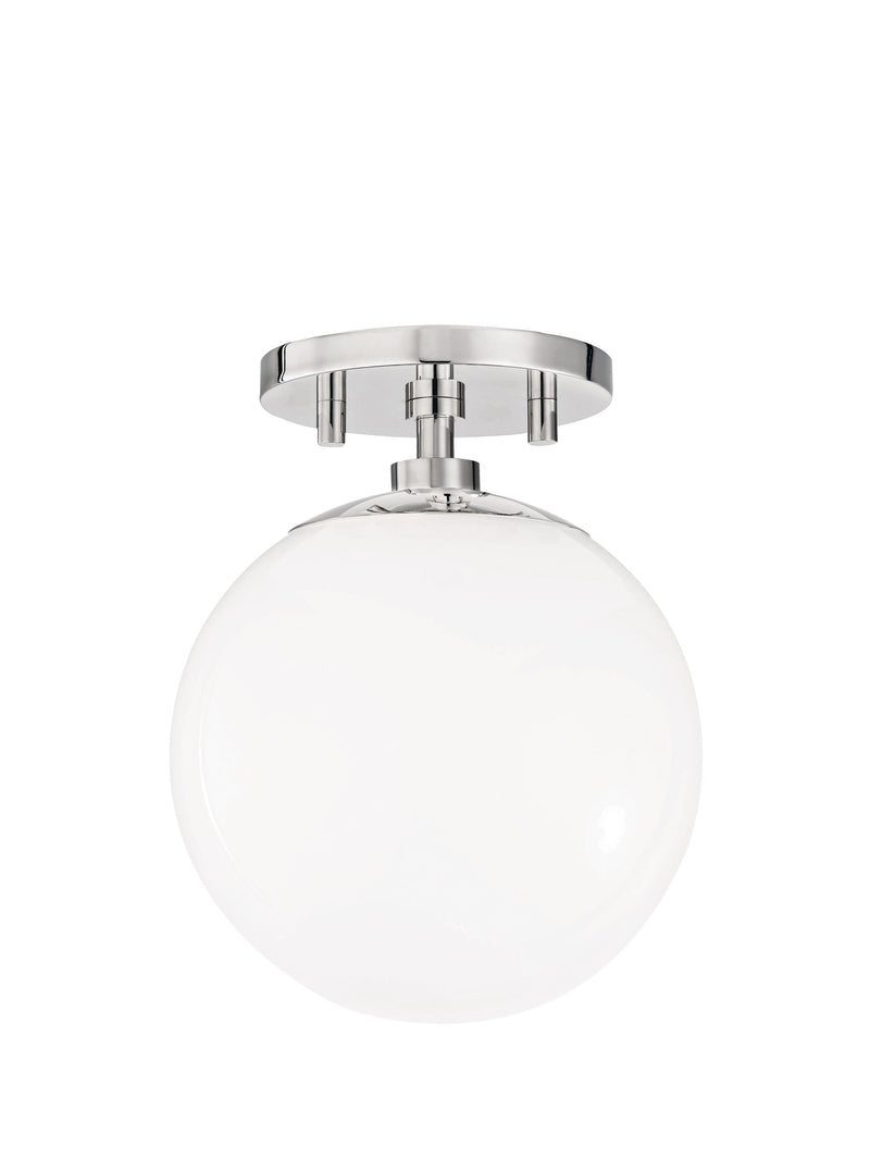 Lighting - Semi Flush Stella 1 Light Semi Flush // Polished Nickel 