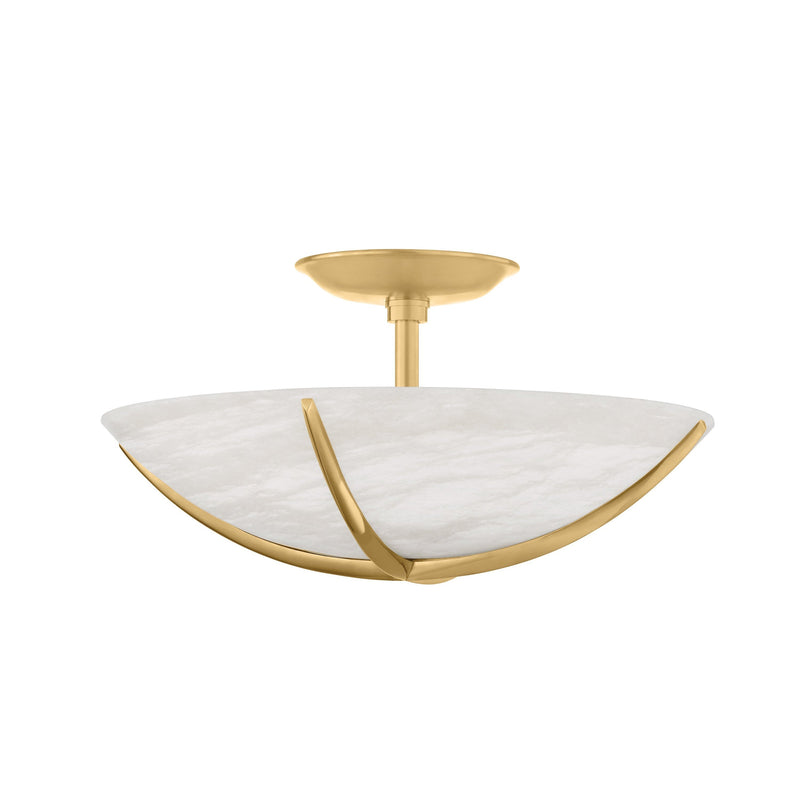 Lighting - Semi Flush Wheatley 4 Light Semi Flush // Aged Brass 