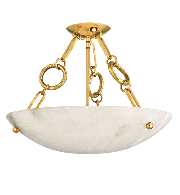 Lighting - Semi Flush Yadira 4 Light Semi Flush // Vintage Brass 