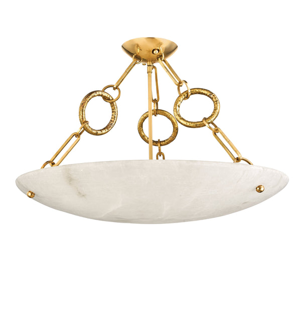 Lighting - Semi Flush Yadira 6 Light Semi Flush // Vintage Brass 