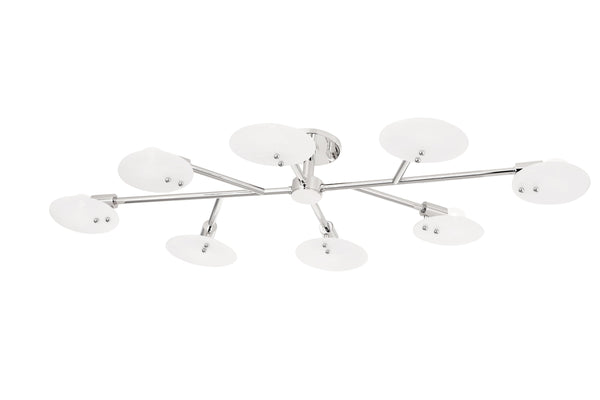 Lighting - Semi-flush Giselle 8 Light Semi Flush // Polished Nickel 